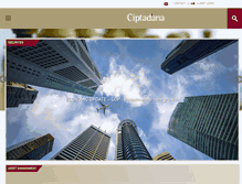 Tablet Screenshot of ciptadana.com